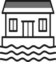 Houseboat Vector Icon