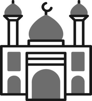 icono de vector de mezquita