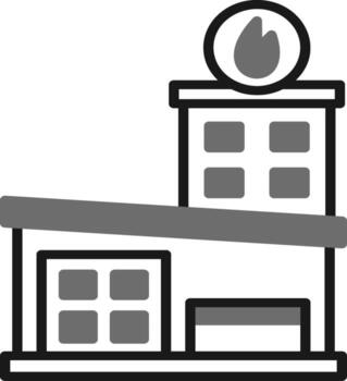 Fire Station Vector Icon