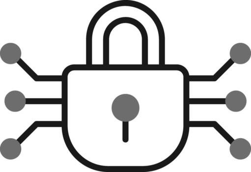 icono de vector de cifrado de datos