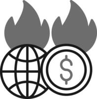 Economic Crisis Vector Icon