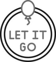 Let It Go Vector Icon