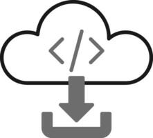 Cloud Download Vector Icon