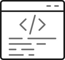 icono de vector de programación web