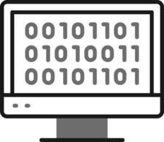 Binary Code Vector Icon