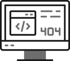 404 Error Vector Icon