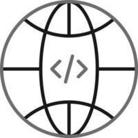 Earth Globe Vector Icon