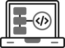 icono de vector de diagrama de flujo