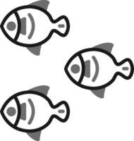 peces vector icono