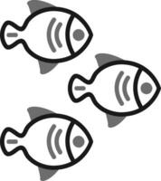 peces vector icono