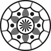 icono de vector de mandala