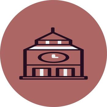 reloj torre vector icono