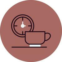 icono de vector de descanso para tomar café