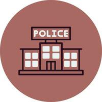 Police Station Vector Icon