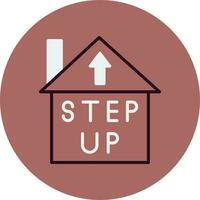 Step Up Vector Icon