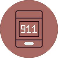 911 Call Vector Icon