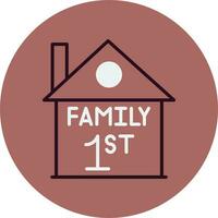 Family First Vector Icon