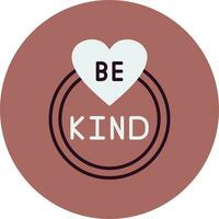 Be Kind Vector Icon