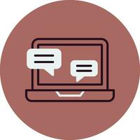 Online Interview Vector Icon