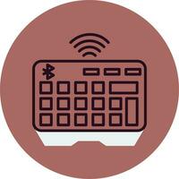 Wireless Keyboard Vector Icon