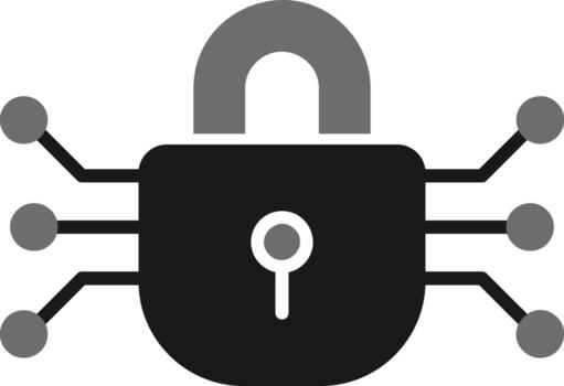 icono de vector de cifrado de datos