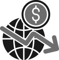 global crisis vector icono