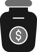 Money Jar Vector Icon