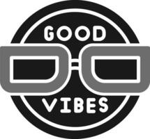 Good Vibes Vector Icon