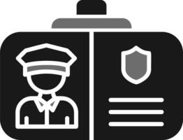 Police Identification Vector Icon