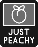 Just Peachy Vector Icon