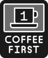 café primero vector icono
