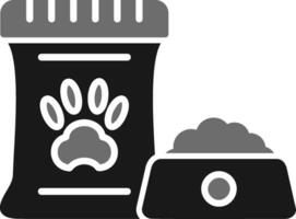 icono de vector de comida para mascotas