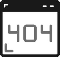 404 Error Vector Icon