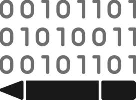 Binary Code Vector Icon