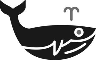 icono de vector de ballena