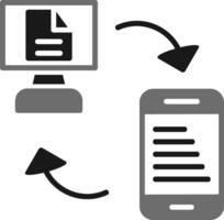 icono de vector de transferencia de datos