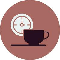 icono de vector de descanso para tomar café