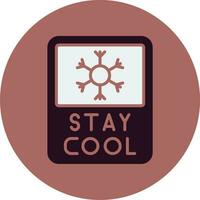 Stay Cool Vector Icon