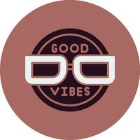 Good Vibes Vector Icon