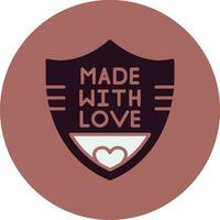 Made With Love Vector Icon