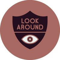 Look Around Vector Icon