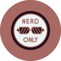 Nerd Only Vector Icon