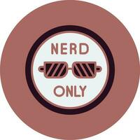 Nerd Only Vector Icon