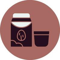 almond milk Vector Icon