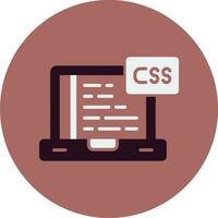 icono de vector de css