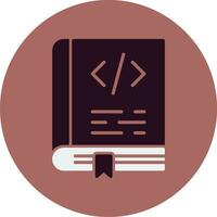 Coding Book Vector Icon