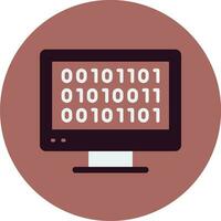 Binary Code Vector Icon