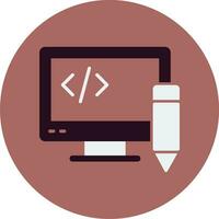 Edit Code Vector Icon