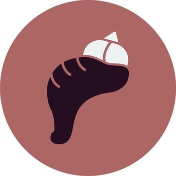 icono de vector de concha