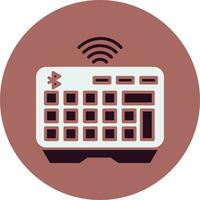 Wireless Keyboard Vector Icon